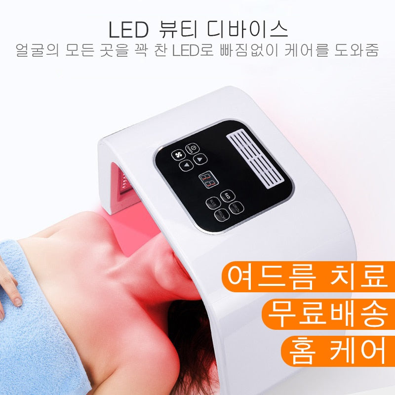 Foreverlily 7 Colors PDT Led Light Therapy LED Face Body Mask Facial Photon Beauty salon Device Spa Acne Remover Anti-Wrinkle